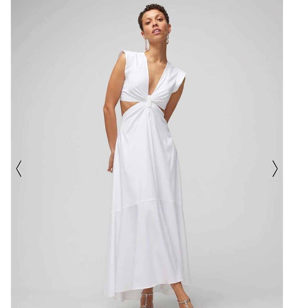 NWT Deep V-neck Dress W/ Cut-Outs